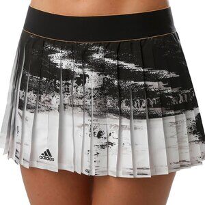 ADIDAS Black & White Pleated Tennis Skirt Size Small